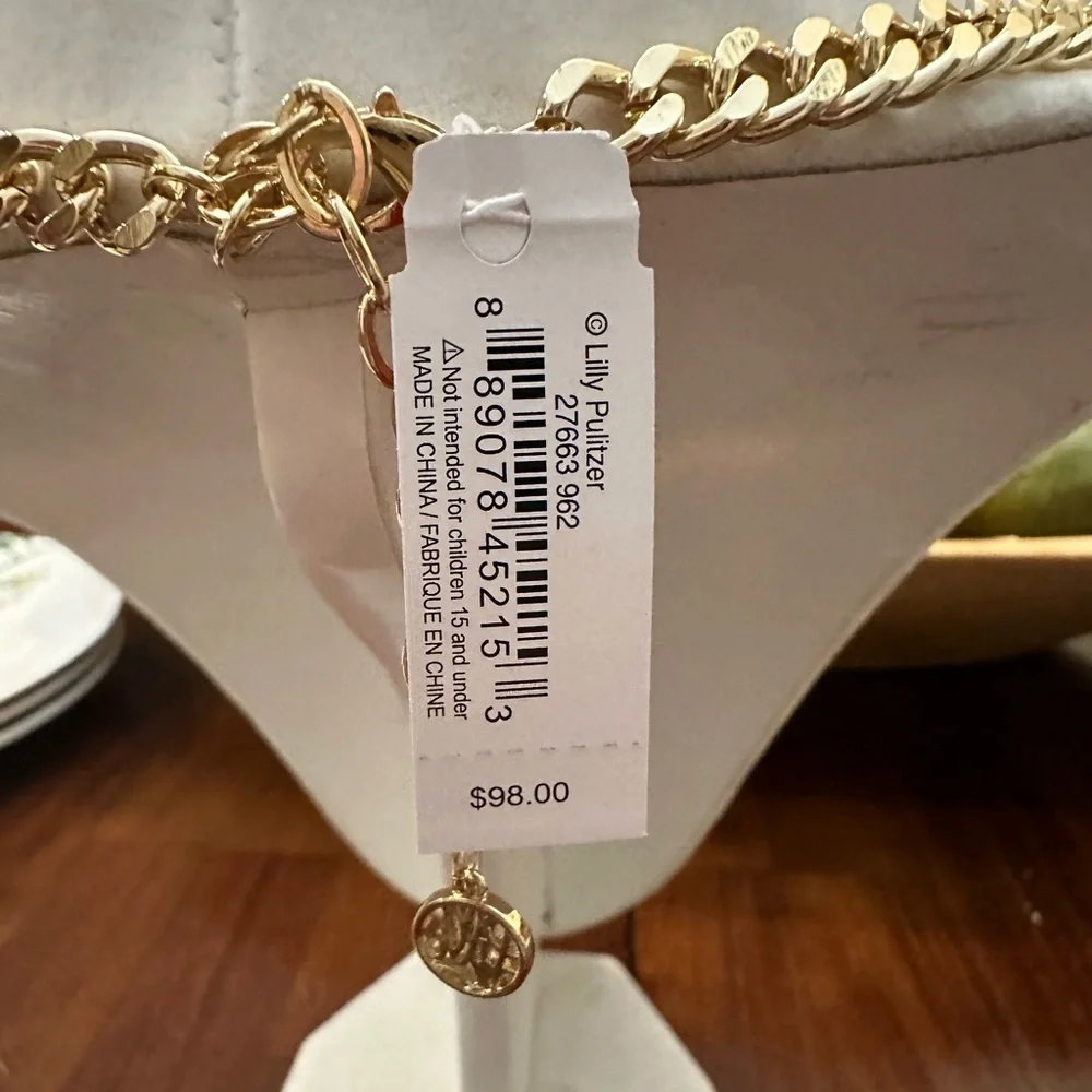 RARE‎ LILLY PULITZER BANANA LEAF NECKLACE NWT